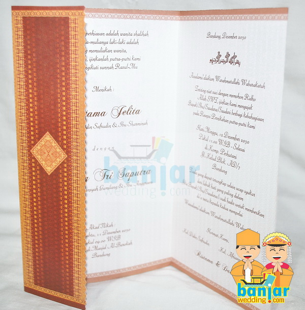 Undangan Pernikahan Murah UB-C15 - Banjar Wedding - Banjar 