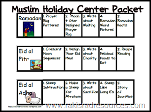 Free muslim holiday packet