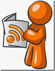 Orange Man RSS Symbol Newspaper Orange Man RSS Symbol Newspaper