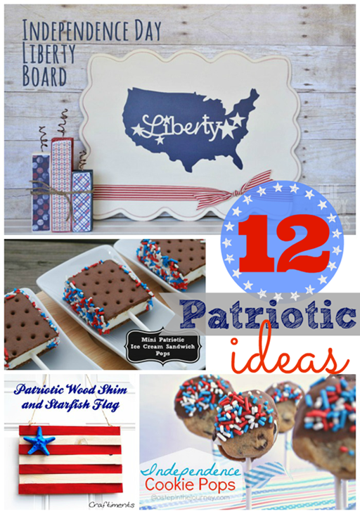 12 Patriotic Ideas ~ features at #gingersnapcrafts #linkparty #4thofJuly #patriotic_thumb[1]
