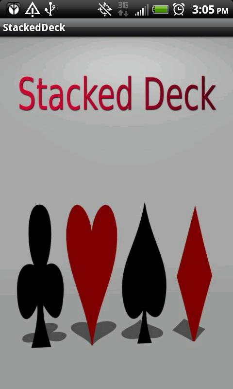 Android application Stacked Deck screenshort