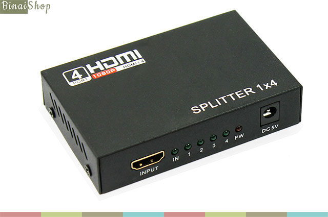 Bộ chia hdmi 1 ra 4 HDMI Splitter 1x4
