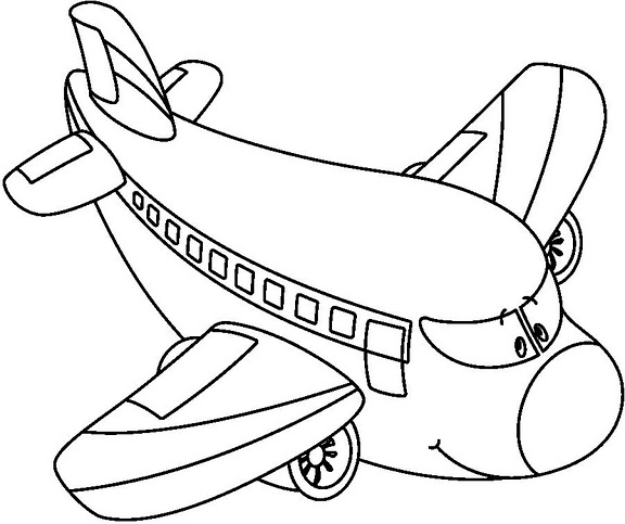 desenho aviao para colorir colorir e aprender