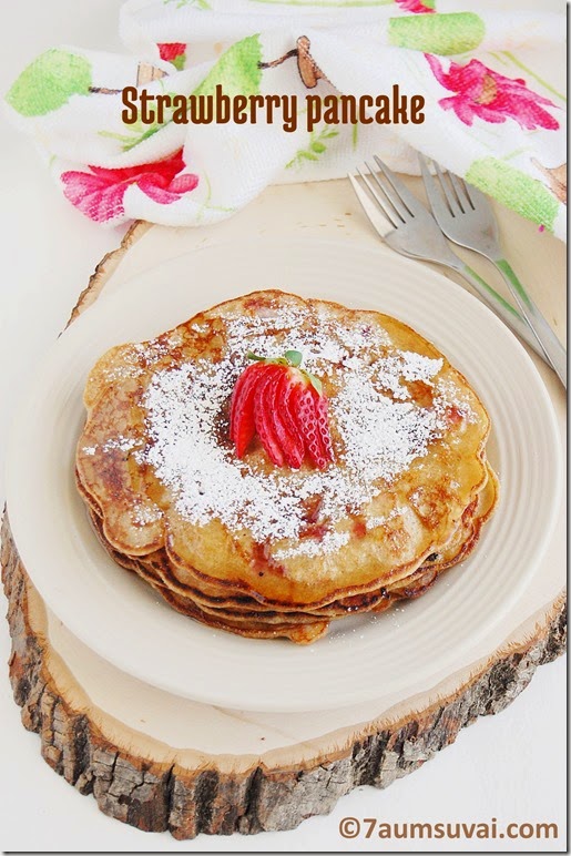 Strawberry pancake 