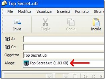 Sophos Free Encryption allegato email criptato