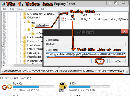  Create drive icon key in registry