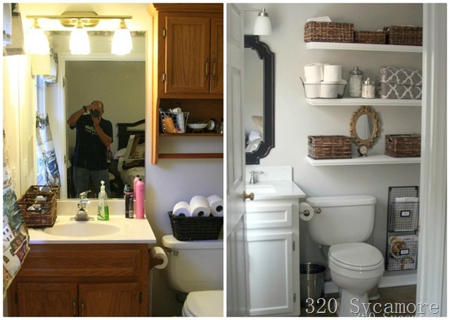 master bath before and after