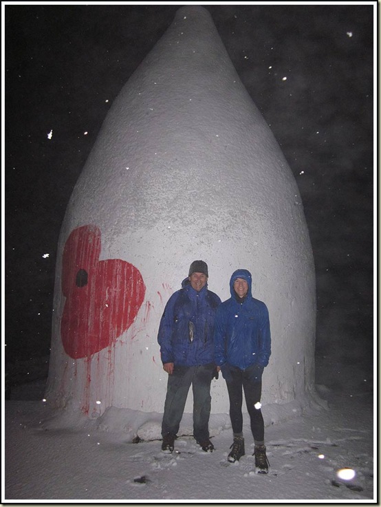 Andrew and Sue in a snowstorm by White Nancy