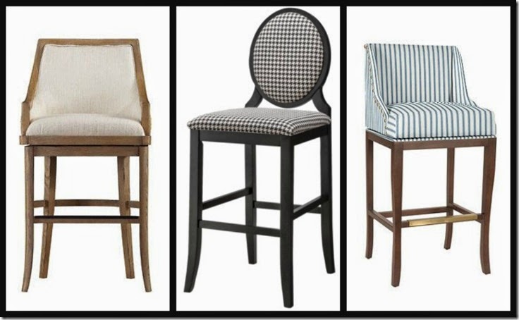 Ribbet collage barstools