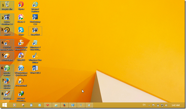 windows shortcuts desktop environment