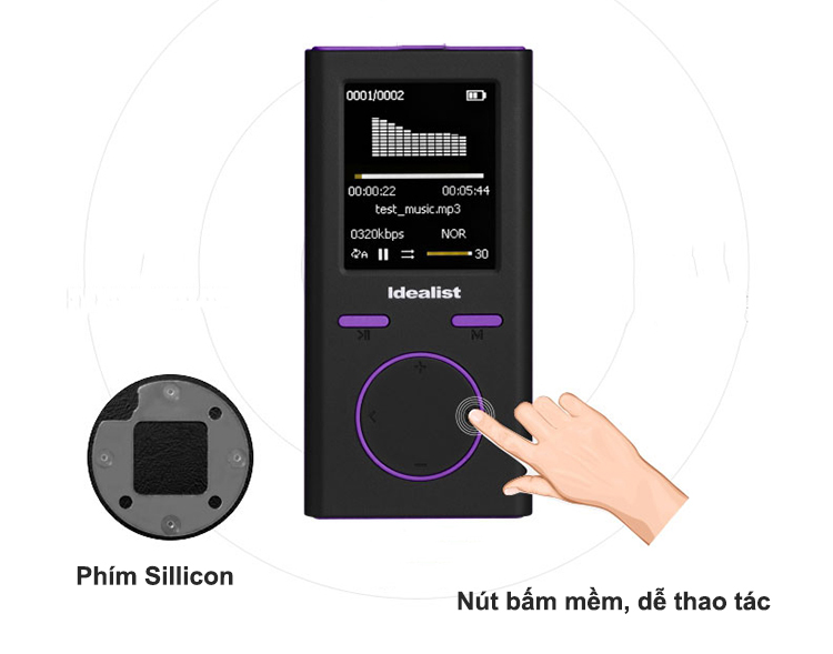 Máy nghe nhạc MP3 Hifi Lossless Idealist S1811 Idealist S1811