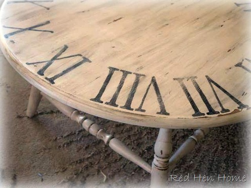 pottery barn clock table