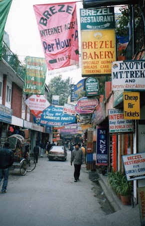 Imagini Nepal: Thamel, cartierul turistic din Kathmandu