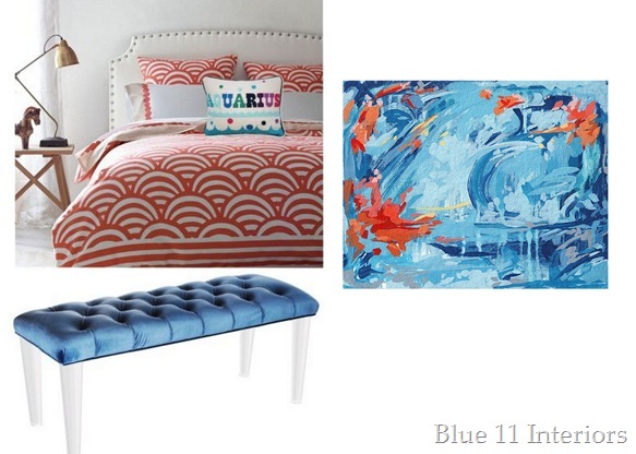 Mindy Project Bedroom with art