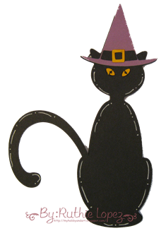 Cat svg - Platypus Creek Digitals - Halloween Card