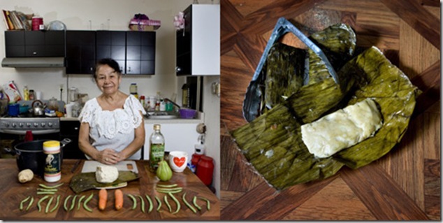Laura Ronz Herrera, 81 years old, Veracruz, Mexico. Vegetarian Tamal
