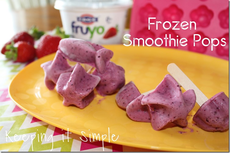 frozen smoothie pops