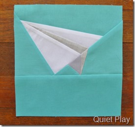 Paper pieced paper plane
