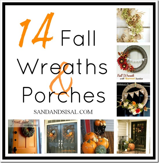 14 Fall Wreaths & Porches