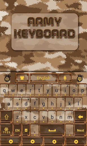 Army GO Keyboard Theme Emoji