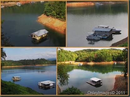 house boats collage