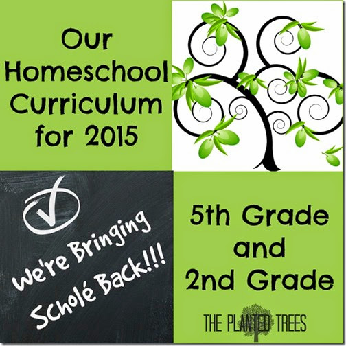 Our Homeschool Curriculum 2015