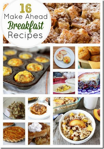 16 Breakfast Recipes you can make ahead #recipes #yummy #breakfast 16 Breakfast Recipes you can make ahead #recipes #yummy #breakfast