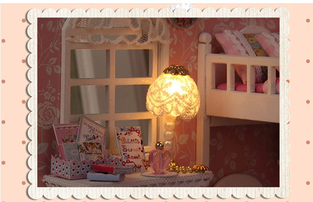 Đồ chơi mô hình Bộ đồ lắp ghép DIY- Ngôi nhà búp bê