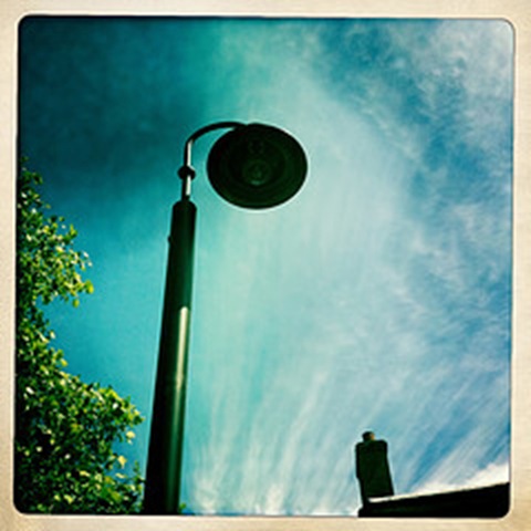May - a street lamp