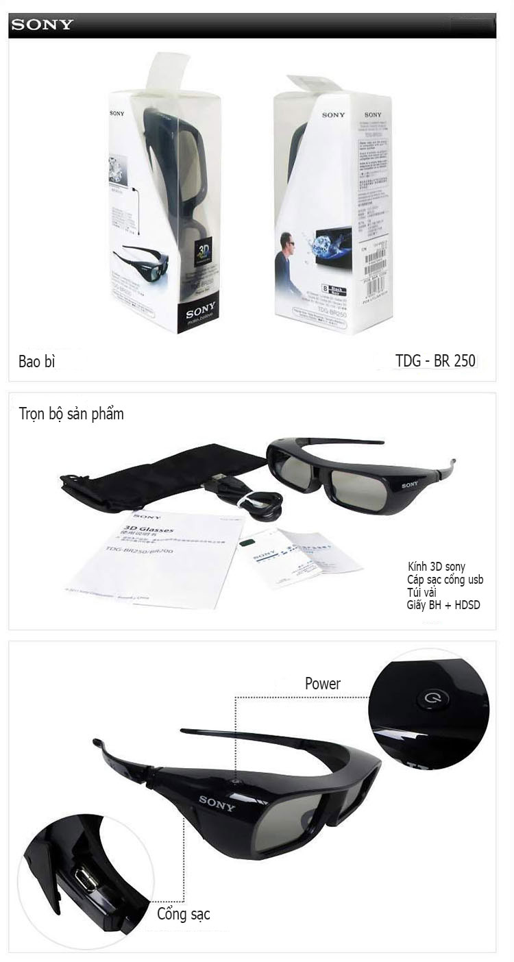 Kính 3D TDG - BR 250