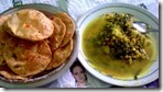 47 - Luchi & Split Peas with Spinach-Tomato