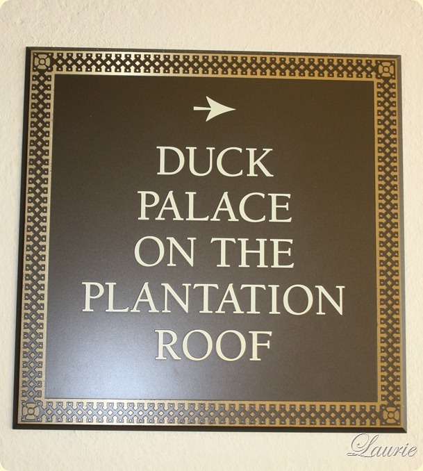duck palace sign