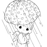 ANGEL PARAGUAS CORAZONES PM