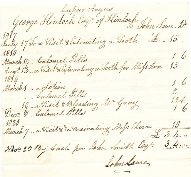 1820 medical bill 