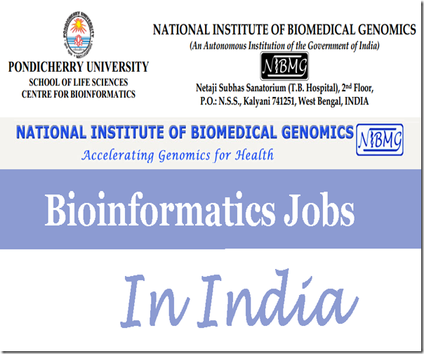 phd bioinformatics jobs india