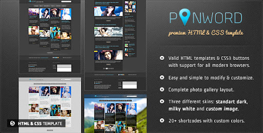 Pinword - Personal and Blog Template - Photography Creative