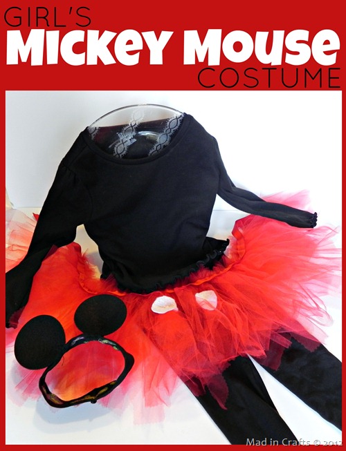 Girls Mickey Mouse Costume