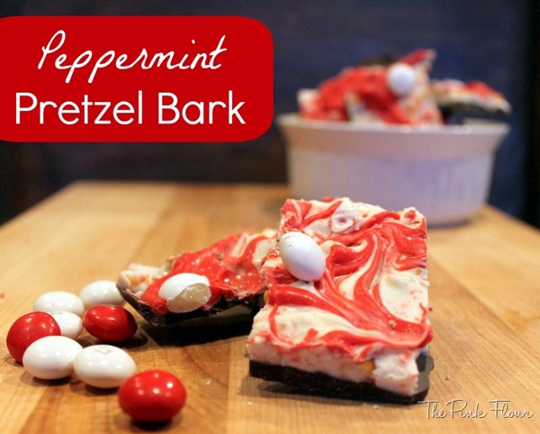 Peppermint Pretzel Bark from www.thepinkflour.com