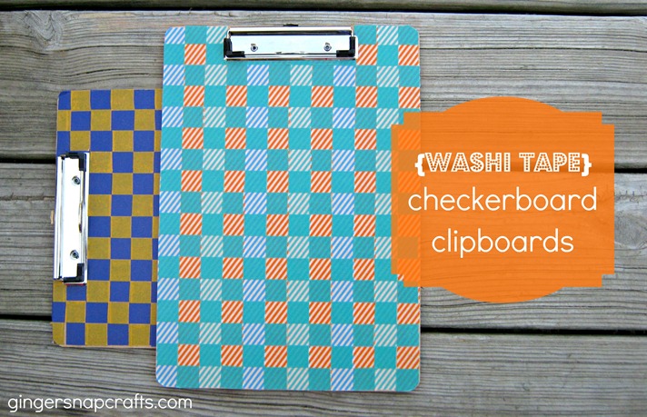 clipboards with washi tape