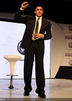 Shahrukh Khan in black suit 2012
