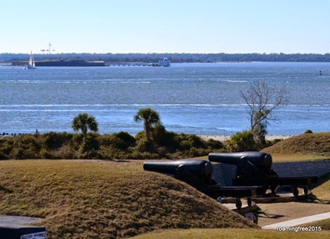 Fort Sumter in the distance