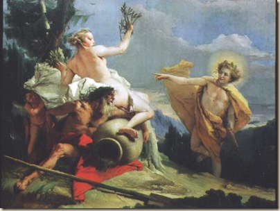 Daphne et Apollon d'aprèsTiepolo
