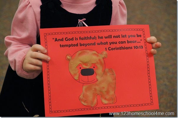 1 Corinthinans 10 13 Bible Craft for Kids about temptation 1 Corinthinans 10 13 Bible Craft for Kids about temptation