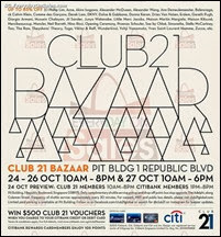 Club 21 Bazaar Warehouse Sale Event 2013 Singapore Deals Offer Shopping EverydayOnSales