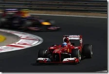 Alonso precede Webber nel gran premio d'Ungheria 2013