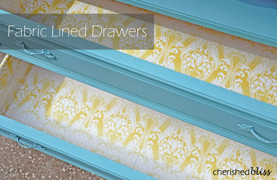 Fabric Lined Drawers Tutorial Cherished Bliss