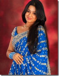 Charmi_hot in blue-saree