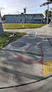 Ne 55 St Geometric Sidewalk Art North