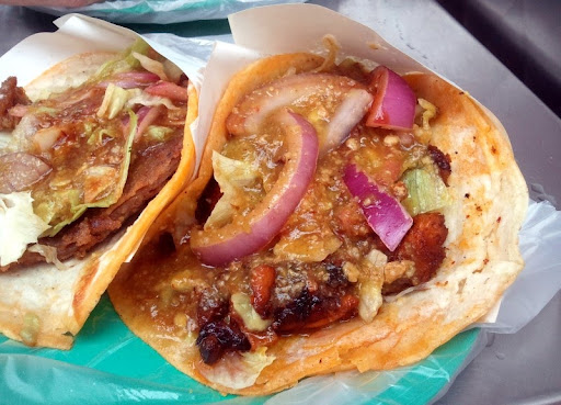 Pollo Adobado Taco at Tacos Aaron