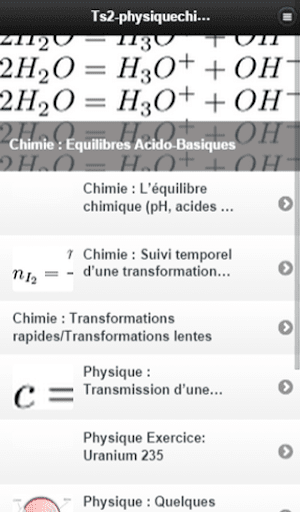 Antiseche Physique-Chimie TS